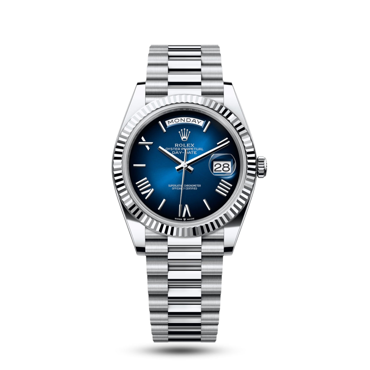 Rolex Day-Date White Gold Blue