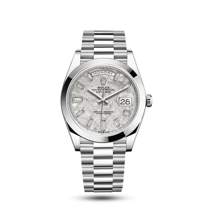 rolex day-date platinum meteorite