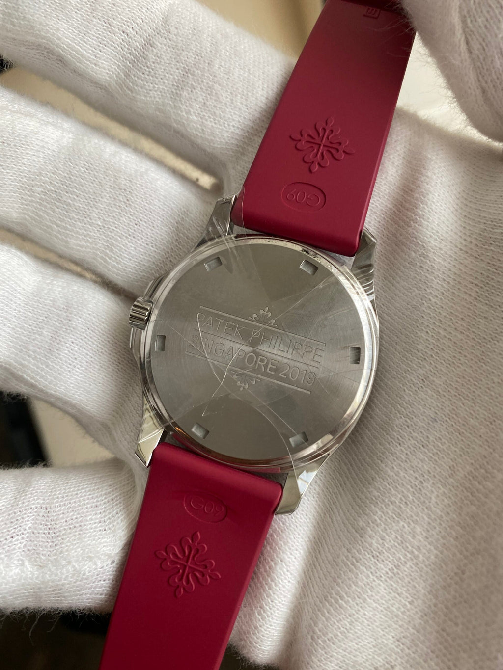 Patek Philippe Aquanaut Diamond Red Ladies