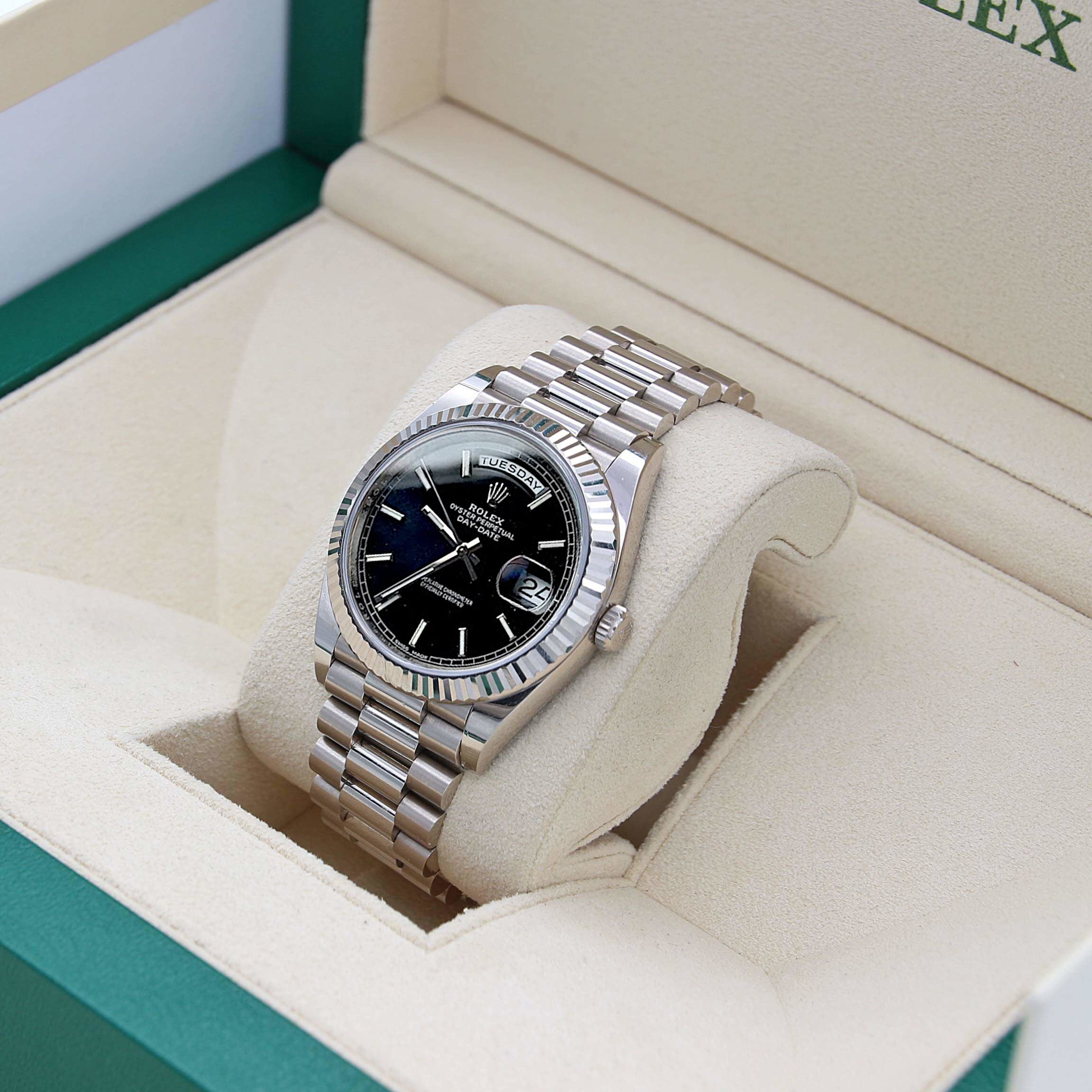 Rolex Day-Date Black Dial - Full Set