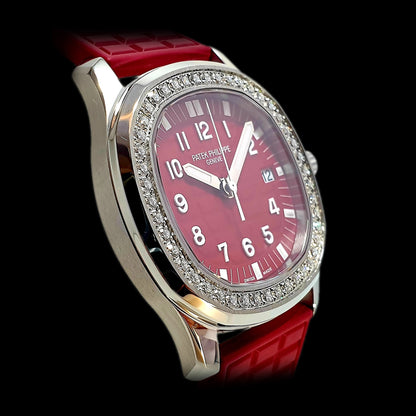 Patek Philippe Aquanaut Diamond Red Ladies