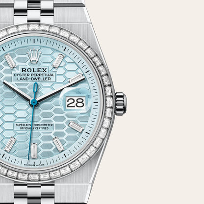 Rolex land-dweller blue