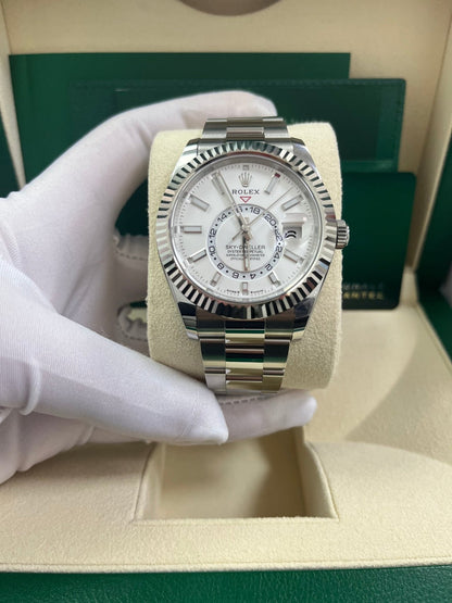 Sky Dweller Blanc Oyster
